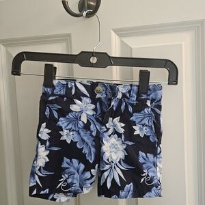 Janie and Jack Blue Floral Kids Shorts